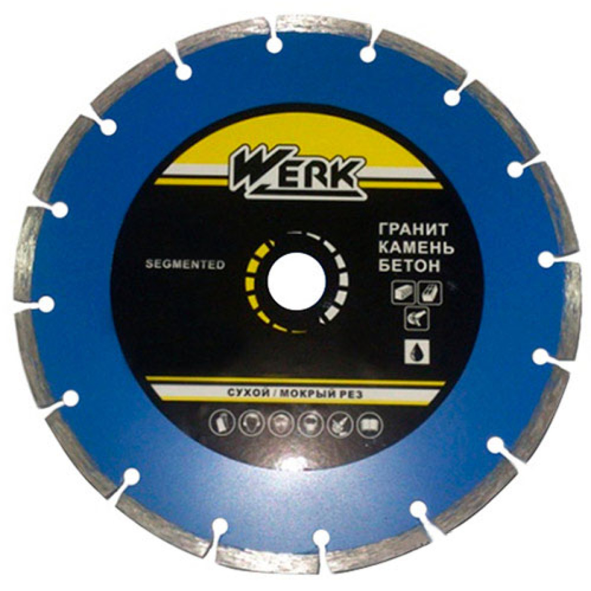 Алмазний диск Werk Segment 1A1RSS / C3-W WE110100 (115x7x22.23 мм)